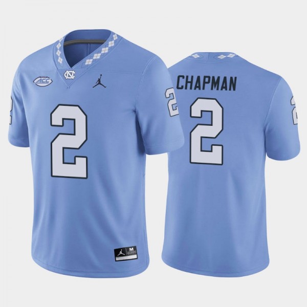 North Carolina Tar Heels College Football #2 Don Chapman Blue Game Replica Jersey