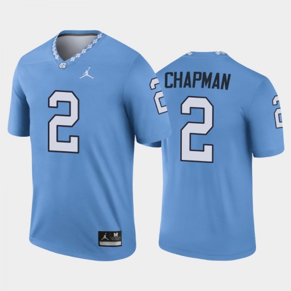 North Carolina Tar Heels College Football #2 Don Chapman Carolina Blue Legend Jersey