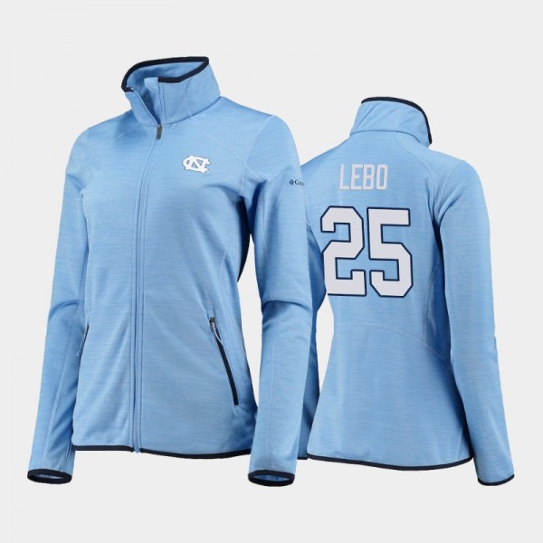 College Basketball Women's #25 North Carolina Tar Heels Creighton Lebo Sapphire Trail Blue Jacket Full-Zip