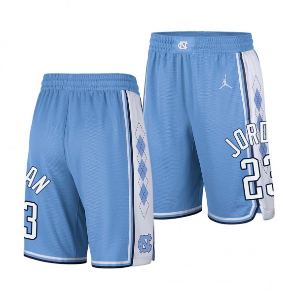 North Carolina Tar Heels Michael Jordan #23 College Basketball Blue Shorts