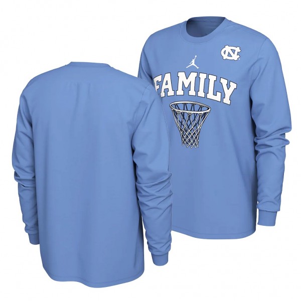 North Carolina Tar Heels 2022 NCAA March Madness Final Four Blue Family T-Shirt Men