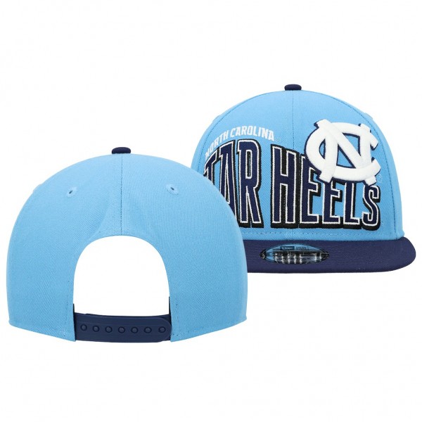 North Carolina Tar Heels Two-Tone Vintage Wave 9FIFTY Snapback Hat Blue