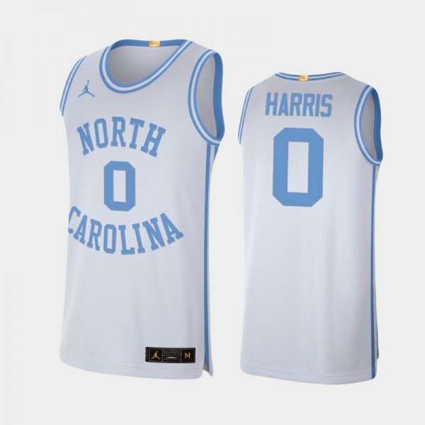 North Carolina Tar Heels Men's Basketball Anthony Harris #0 White Retro Limited Jersey