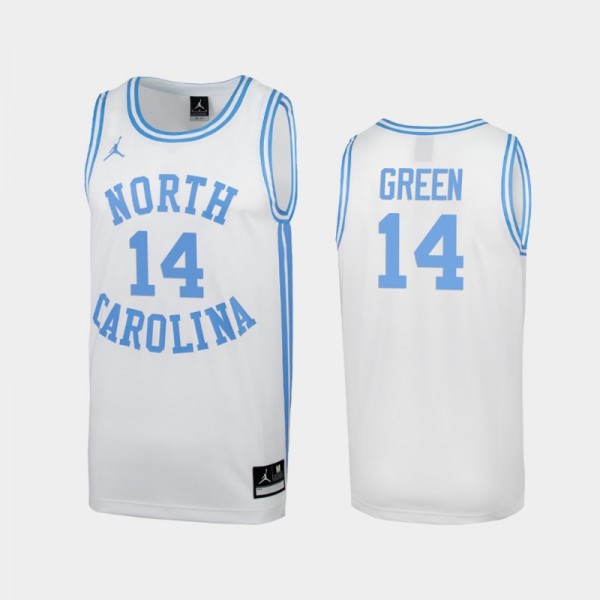 Youth UNC Tar Heels College Basketball Danny Green #14 White Retro Limited Jersey