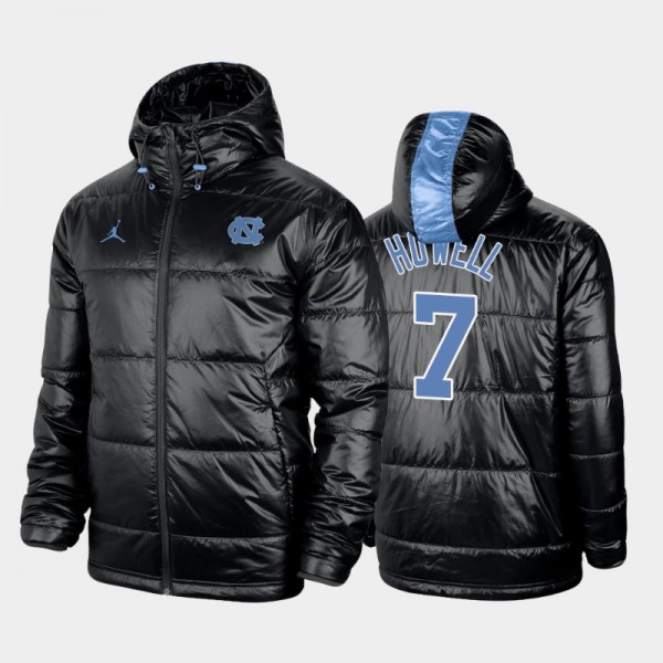 College Football North Carolina Tar Heels Sam Howell #7 Full-zip Black Jacket Cotton
