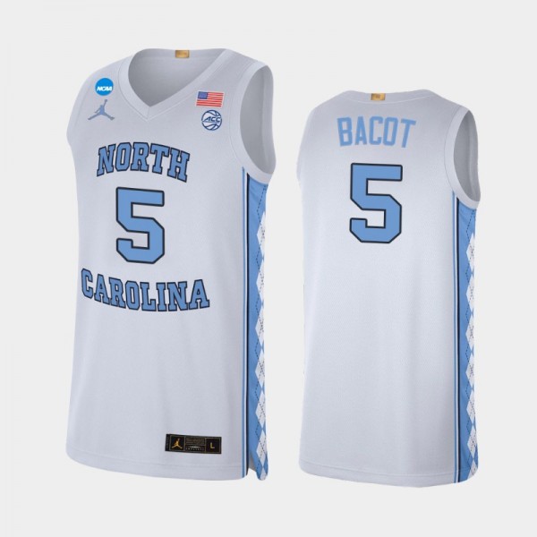 North Carolina Tar Heels College Basketball #5 Armando Bacot White Alumni Limited 2022 March Madness Jersey