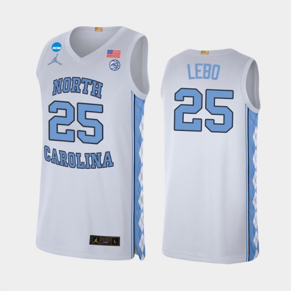 UNC Tar Heels Creighton Lebo Alumni Limited White Jersey 2022 March Madness