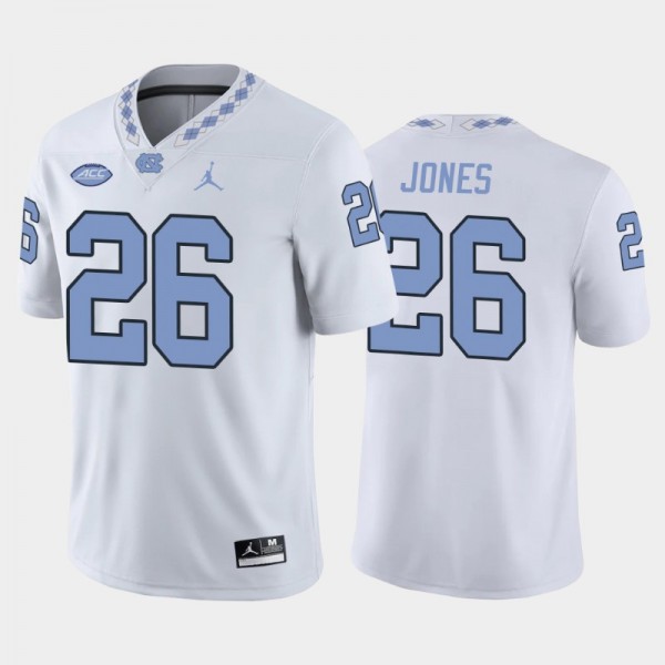 North Carolina Tar Heels College Football #26 D.J. Jones White Game Replica Jersey
